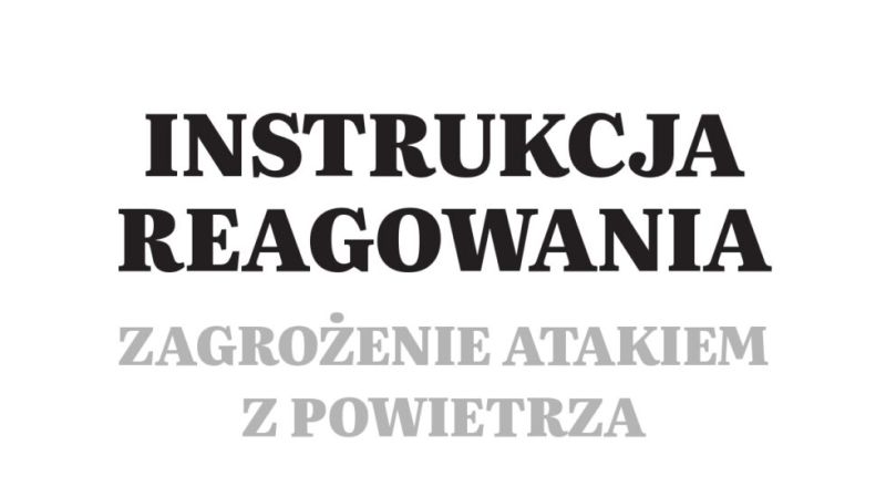 Informacje z zakresu ochrony ludności i obrony cywilnej alerty rcb oraz instrukcja reagowania