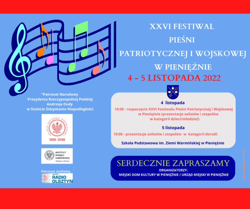 XXVI Festiwal Pieśni Patriotycznej i Wojskowej w...