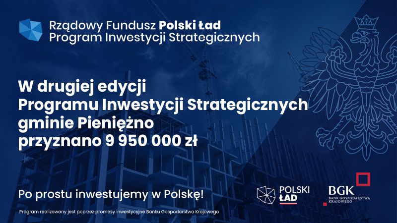 9 950 000 PLN dla Gminy Pieniężno w ramach...