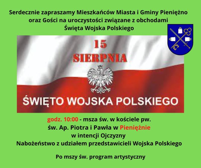 Święto Wojska Polskiego w Pieniężnie