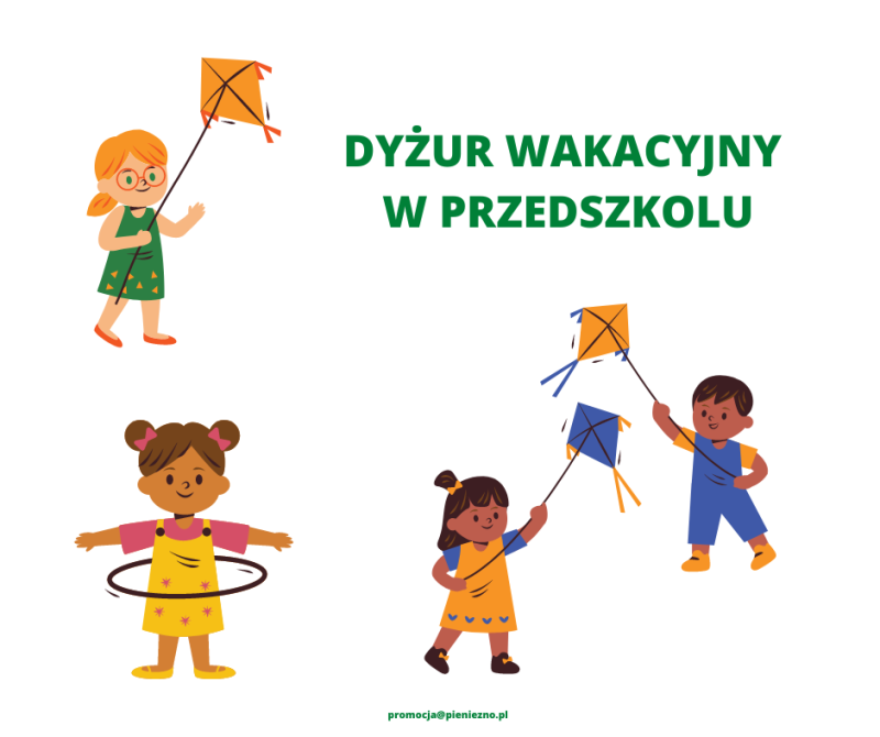 Dyżur wakacyjny w przedszkolu - Zarządzenie