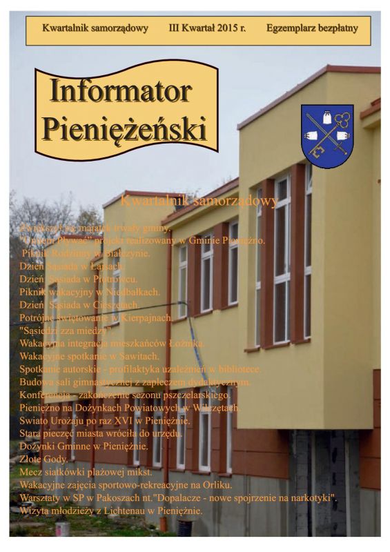 Informator Pieniężeński kwartał III-2015 rok